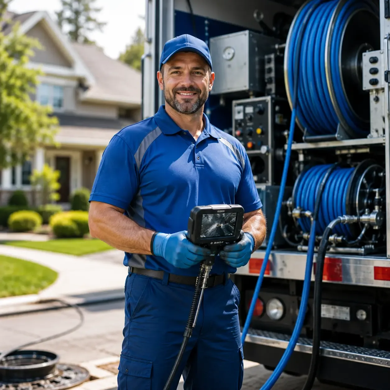 Local outdoor drain cleaning specialists in Ellinger, TX